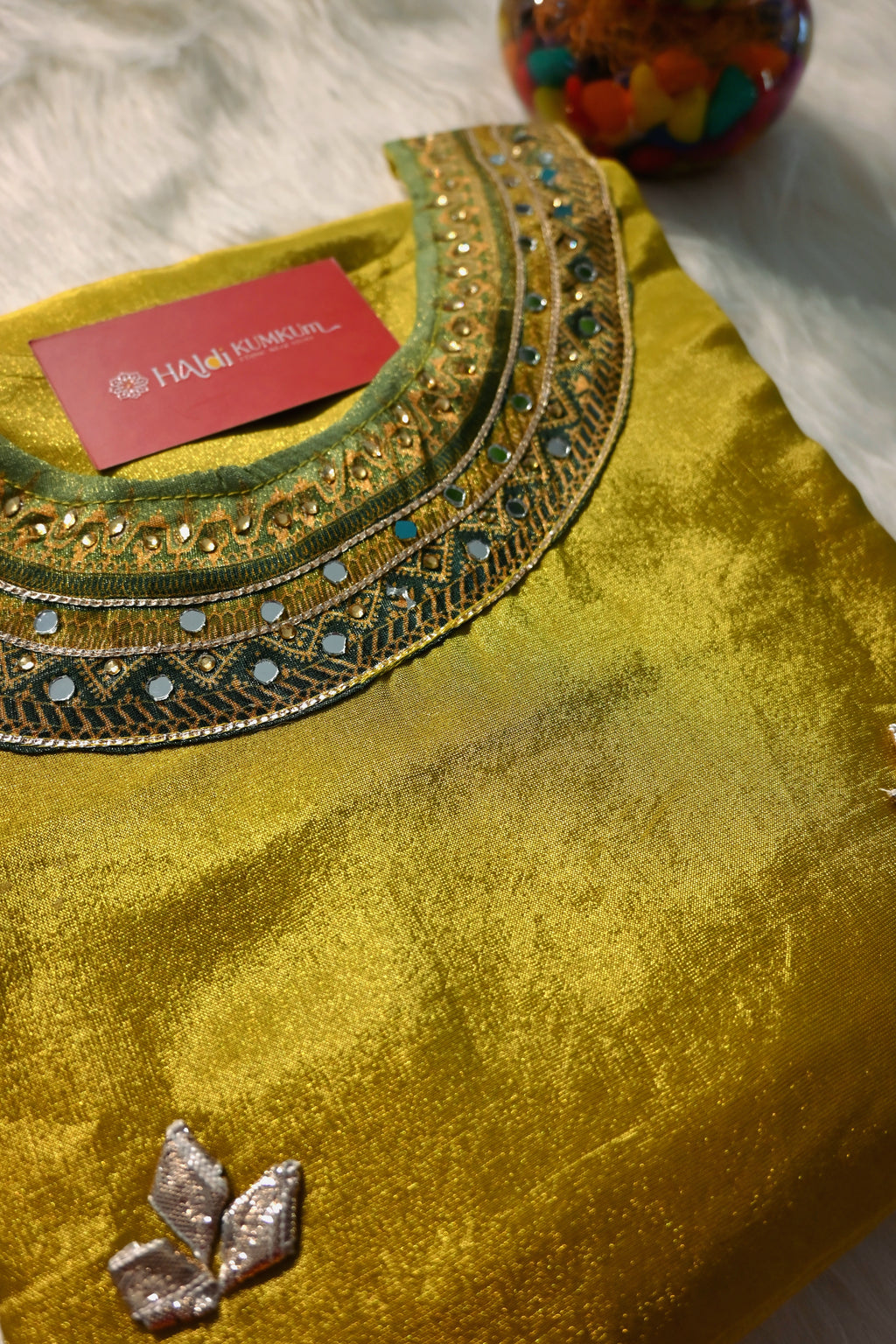 Mustard Embroidered Kurta Set with Printed Dupatta for Women