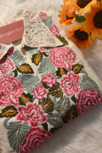 Floral Embroidered Co-Ord Set for Women | Premium Ethnic Shirt & Pant Set
