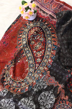 Black & Maroon Printed Co-Ord Set for Women | Designer Ethnic Kurta Pant Set
