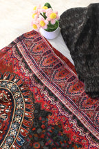 Black & Maroon Printed Co-Ord Set for Women | Designer Ethnic Kurta Pant Set