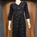 Black Embroidered Co-Ord Set for Women | Elegant Ethnic Kurta Palazzo Set