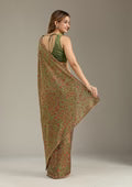 Green Kashmiri Tissue Saree