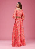 Pink Cutdana Crepe Readymade salwar suit