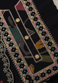 Black Zariwork Dola Silk Unstitched Salwar Suit