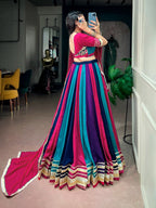 Navratri Special Hand Work Lehenga Choli for Women with 6 Meter Flair