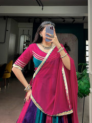 Navratri Special Hand Work Lehenga Choli for Women with 6 Meter Flair